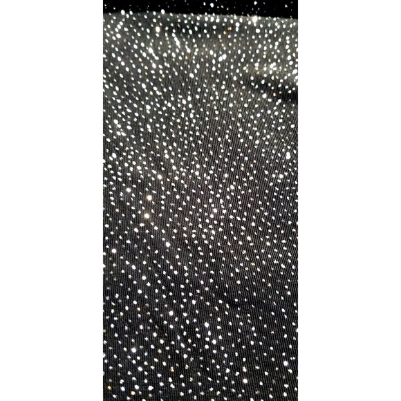 Chico's Women's Top Shell Sparkle Sleeveless Black Liquid Knit Size Medium - Picture 4 of 5